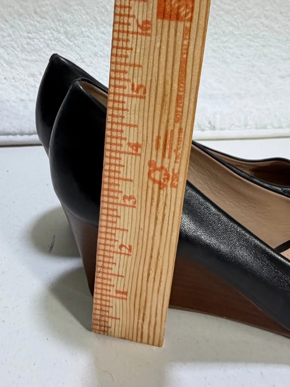 Tory Burch Sally Leather Wedge Pumps Black Double T Women’s 7.5 Tory Burch Shoes